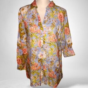 JOIE 100% Linen Button Down Top/Blouse